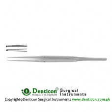 Diam-n-Dust™ Micro Dissecting Forcep Straight - 1 x 2 Teeth Stainless Steel, 18 cm - 7" Tip Size 6.0 x 0.7 mm